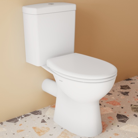 9864B003-7201 S10 Напольный безободковый унитаз SmoothFlush c бачком и сиденьем микролифт фото 2