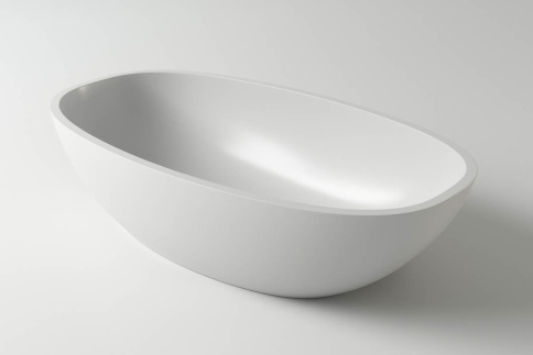 1.02.008.11.1 TEFIA Раковина 63x35 Soft Rock Белый матовый HOLBI фото 1