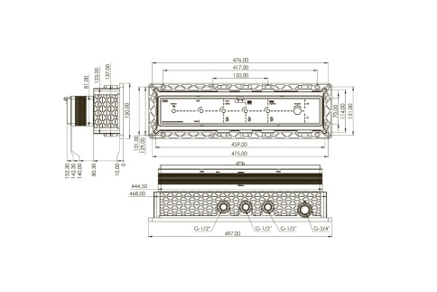 SH1004 SHINE Внутренняя часть термостата на 4 потребителя TESKA фото 2
