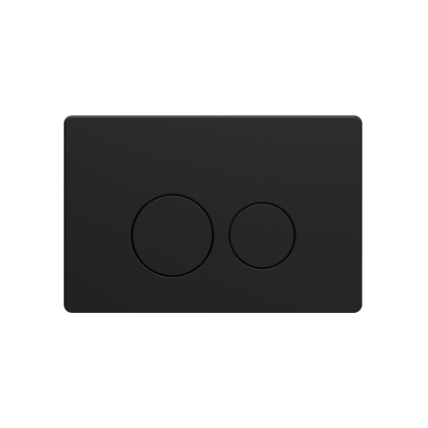 OL-R22-MB Панель смыва (металл) черный матовый OLIVEEKA фото 1