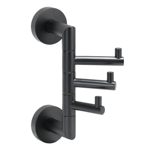 104206070 DARK Тройной крючок поворотный, черный BEMETA фото 1