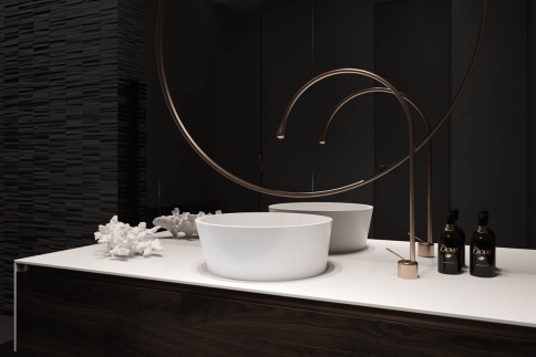 1.02.002.11.3 ALMATEA Раковина 42х42 Soft Rock Color палитра RAL HOLBI фото 3