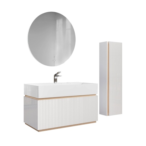 Fil.01.90/P/W/JR Тумба Filoro 90 подвесная белый JORNO фото 8