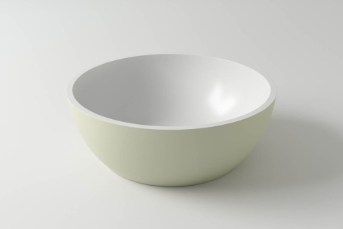 1.02.001.11.2 MOON Раковина 43x43 Soft Rock Duo палитра RAL HOLBI фото 1