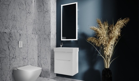 *Folk.01.55/P/W/JR Тумба Folk 55 подвесная белая JORNO фото 8