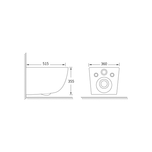 OL-1216 Унитаз подвесной безободковый Tornado с сиденьем микролифт белый OLIVEEKA фото 8