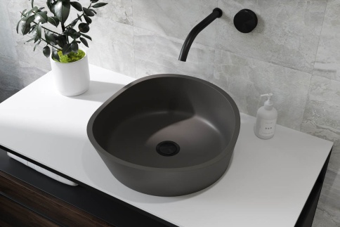 2.02.003.44.4 MARS Раковина 41x40 Nano Concrete бетон HOLBI фото 2