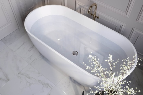 1.01.001.11.1 VENUS Ванна 168x80 Soft Rock Белый матовый HOLBI фото 2