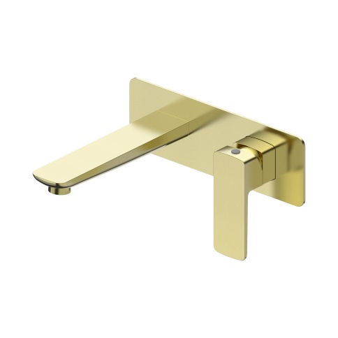 OL-869003-BG D-LINE Смеситель для раковины настенный матовое золото OLIVEEKA фото 1