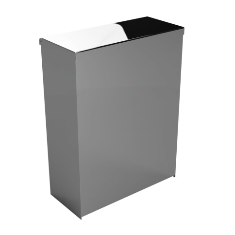 101915051 HOTEL Квадратная мусорная корзина 6 л сталь полированная BEMETA фото 1