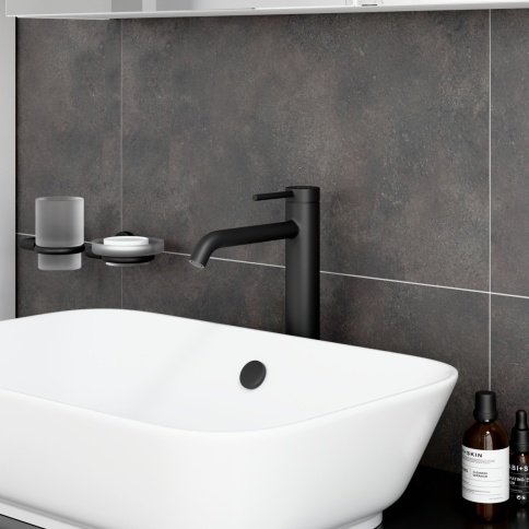 A4353436EXP Minimax Round Смеситель для раковины-чаши (высокий) черный матовый VITRA фото 6