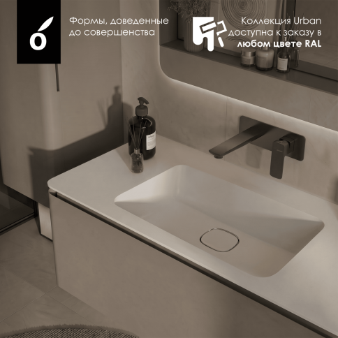 URB80M Тумба под раковину/столешницу Урбан (Urban) 80 Серый OLIVEEKA фото 4