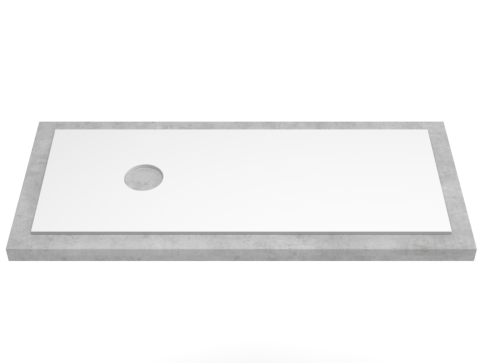 KPW1195 Столешница 120см компакт-плита Белая (1 вырез) фото 1