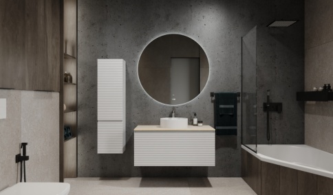 *Coss.04.124/P/W/JR Пенал Cossety 124 подвесной Белый белый JORNO фото 2