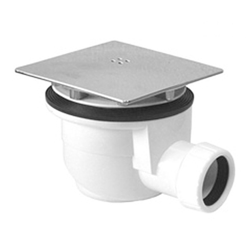 EWE0852 Сифон для душевых поддонов 90/50 хром, квадрат фото 1