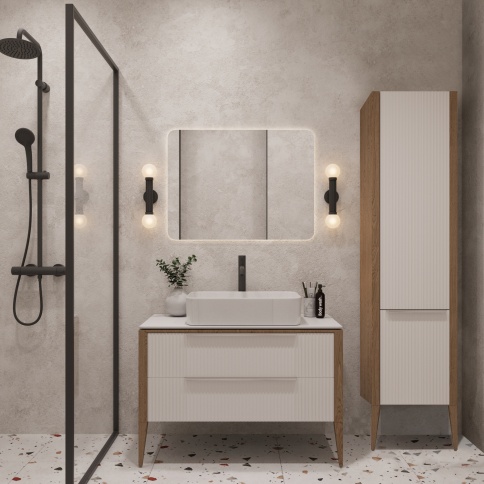 PVS Пенал Валенсия Камень (правый R) (RAL 7047) фото 2