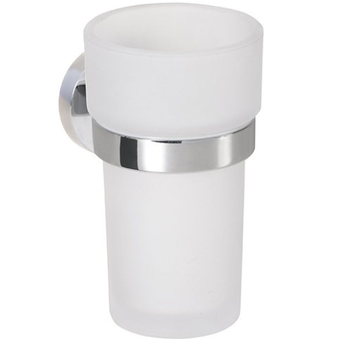 165110012 OBLA Держатель зубных щеток матовое стекло, хром BEMETA фото 1