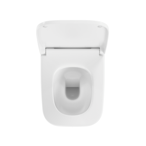 7906B003-6430 Metropole Square подвесной безободковый унитаз QuantumFlush (торнадо) с сиденьем микролифт фото 3