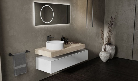 Mdlr.02.120/W/JR Зеркало Modulare 120 с подсветкой - JORNO фото 2