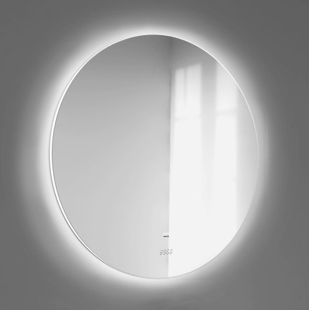Solo.02.77/W/RL Зеркало Solo 77 с подсветкой и часами - JORNO фото 1