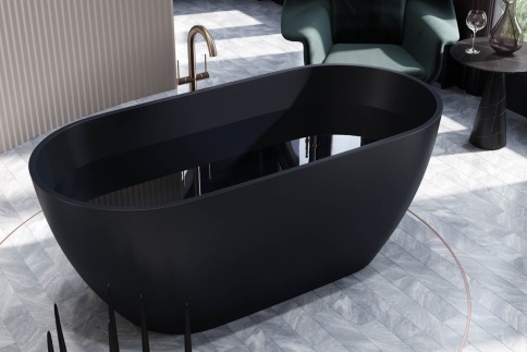 1.01.001.11.3 VENUS Ванна 168x80 Soft Rock Color палитра RAL HOLBI фото 2