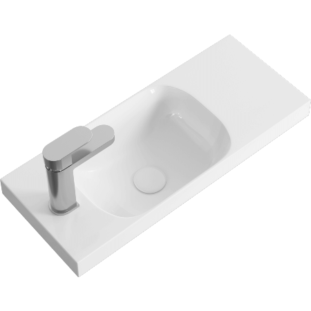 CMPSL.06.04.D Умывальник COMPACT SLIM 600 белый AQWELLA фото 1