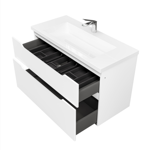 Pro.01.100/P/W/JR Тумба Puro 100 белый JORNO фото 2