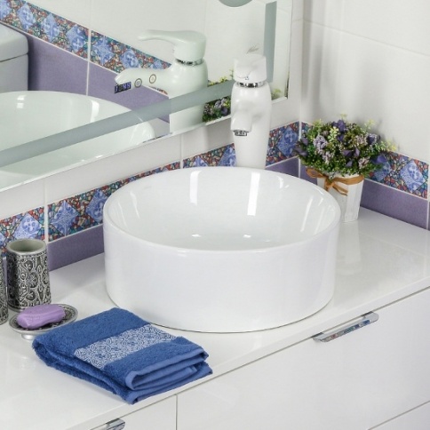 *7078A-805 Раковина 41х41см MELANA MLN-7078A белый JORNO фото 2