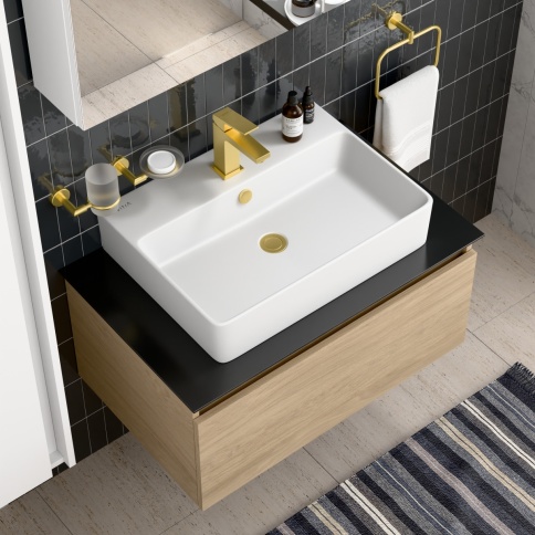 A4372025EXP Minimax Square Смеситель для раковины золото брашированное VITRA фото 5