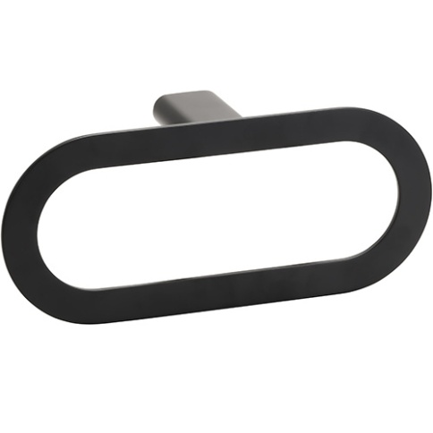 167104380 ORGANIC BLACK Кольцо для полотенец черный матовый BEMETA фото 1