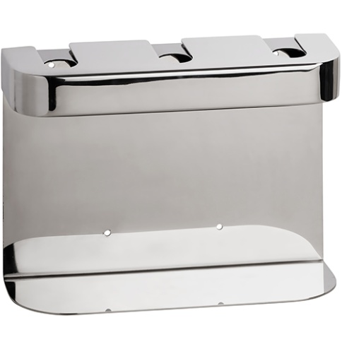 146109441 HOTEL Тройной держатель дозатора мыла круглый полированная сталь BEMETA фото 1