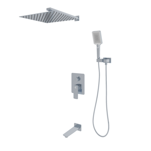 OL-88939003-CR D-LINE Комплект встраиваемой душевой системы на 3 потребителя хром OLIVEEKA фото 1