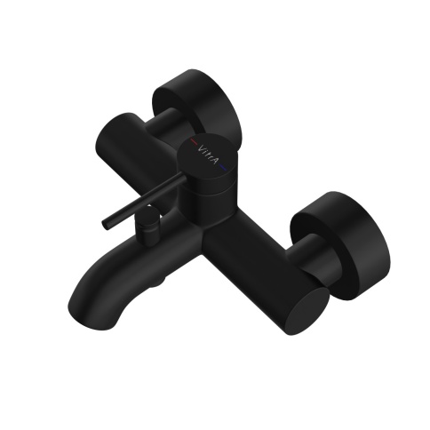 A4354836EXP Minimax Round Смеситель для ванны (без душевого гарнитура) черный матовый VITRA фото 2