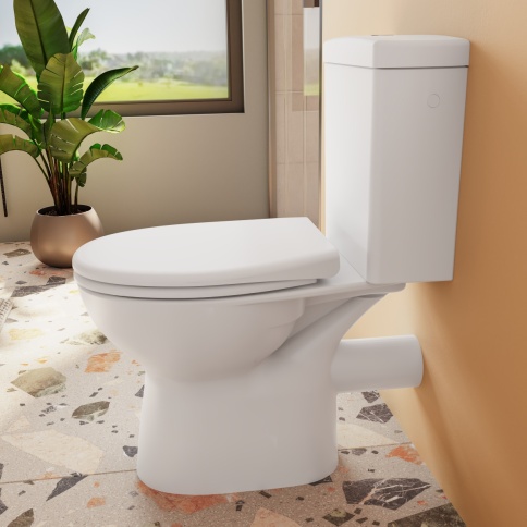 9864B003-7201 S10 Напольный безободковый унитаз SmoothFlush c бачком и сиденьем микролифт фото 3