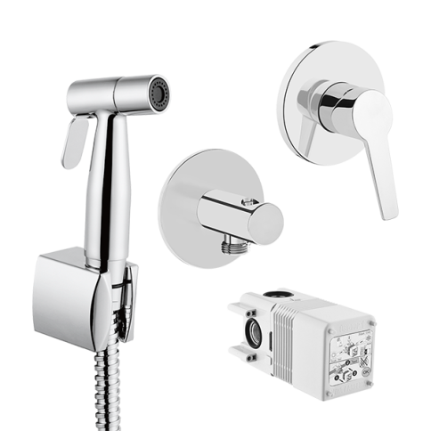 A49271EXP Встроенный смеситель с гигиеническим душем хром VITRA фото 1