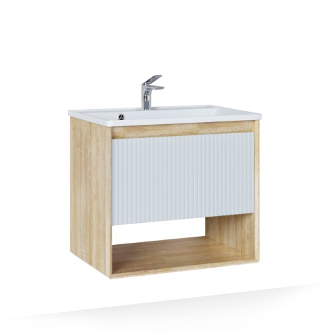 Toss.01.70/P/SS-W/JR Тумба Tossony 70 подвесная Сонома светлая/Белый белый JORNO фото 1