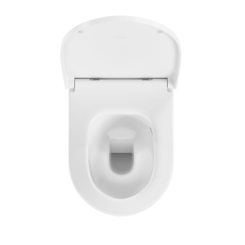 7910B003-6429 Metropole Round подвесной безободковый унитаз QuantumFlush (торнадо) с сиденьем микролифт фото 3