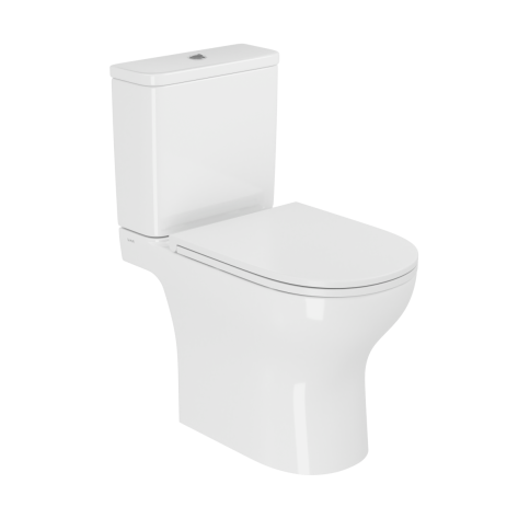 9889B003-7200 M50 Напольный безободковый унитаз VotrexFlush (торнадо) с бачком и сиденьем микролифт фото 1