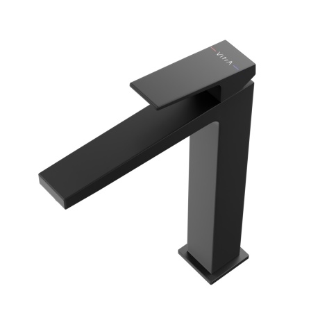 A4372436EXP Minimax Square Смеситель для раковины-чаши (высокий) черный матовый VITRA фото 2