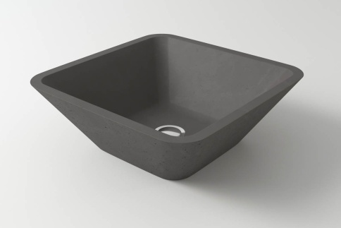 2.02.004.44.4 SATURN Раковина 42x42 Nano Concrete бетон HOLBI фото 1