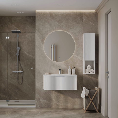 K80FB Тумба под раковину/столешницу Кито Флавио 80 Белый фото 2