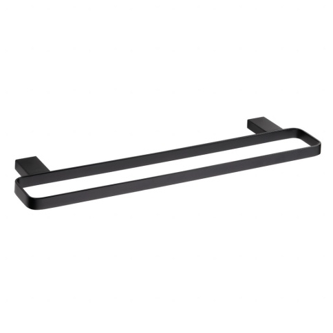 135004080 NERO Полотенцедержатель двойной черный BEMETA фото 1