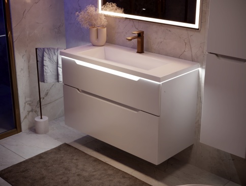 Pro.01.100/P/W/JR Тумба Puro 100 белый JORNO фото 5