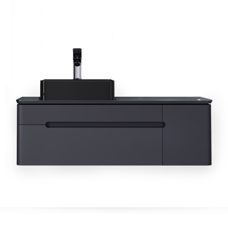 *Shi.01.120-M/P/A Тумба Shine 120  с МФМ подвесная антрацит JORNO фото 1