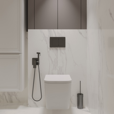 OL-5014 Унитаз подвесной безободковый с сиденьем микролифт белый OLIVEEKA фото 7