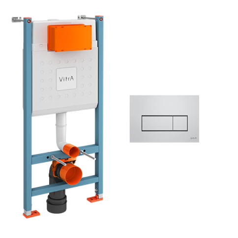 800-1875 V-Fix Core Инсталляция 732-5800-01 с панелью смыва 740-2380 хром фото 1