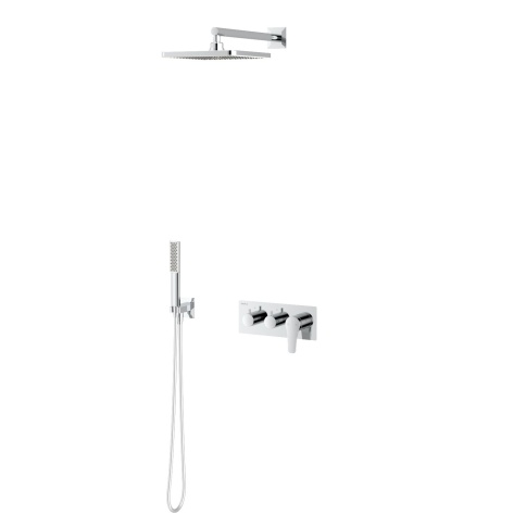 EX3760 Встраиваемый смеситель Euro X с душевой лейкой и головным душем, хром TESKA фото 1