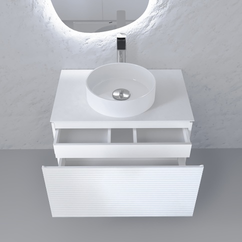 *Stn.01.80/P/W/JR Тумба Stone 80 белый JORNO фото 3