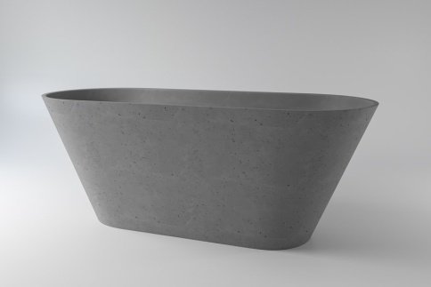 2.01.006.44.4 SELENA Ванна 161x68 Nano Concrete бетон HOLBI фото 1