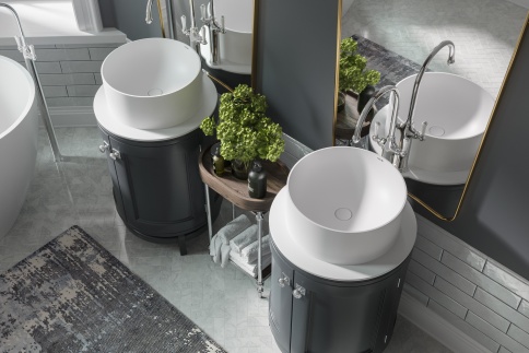 1.02.022.11.1 VEGA Раковина 40x40 Soft Rock Белый матовый HOLBI фото 2